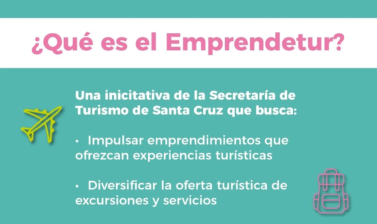 Turismo de Santa Cruz lanza Emprendetur para nuevos emprendimientos en localidades sin prestadores