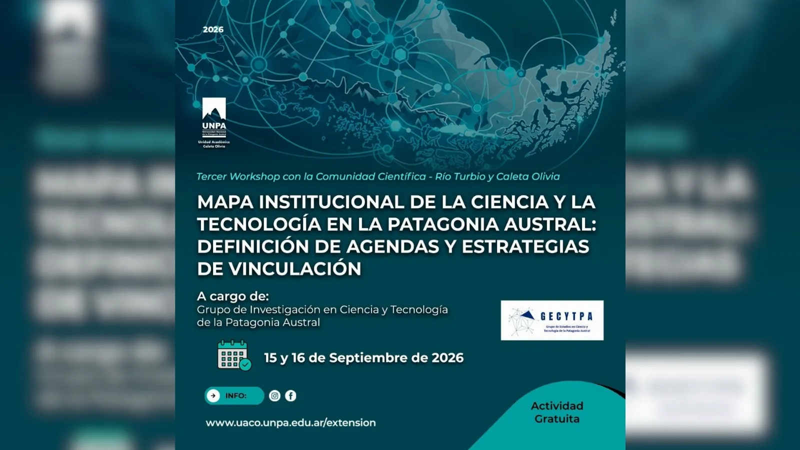 UNPA organiza workshop sobre mapa institucional de ciencia y tecnología en Patagonia Austral