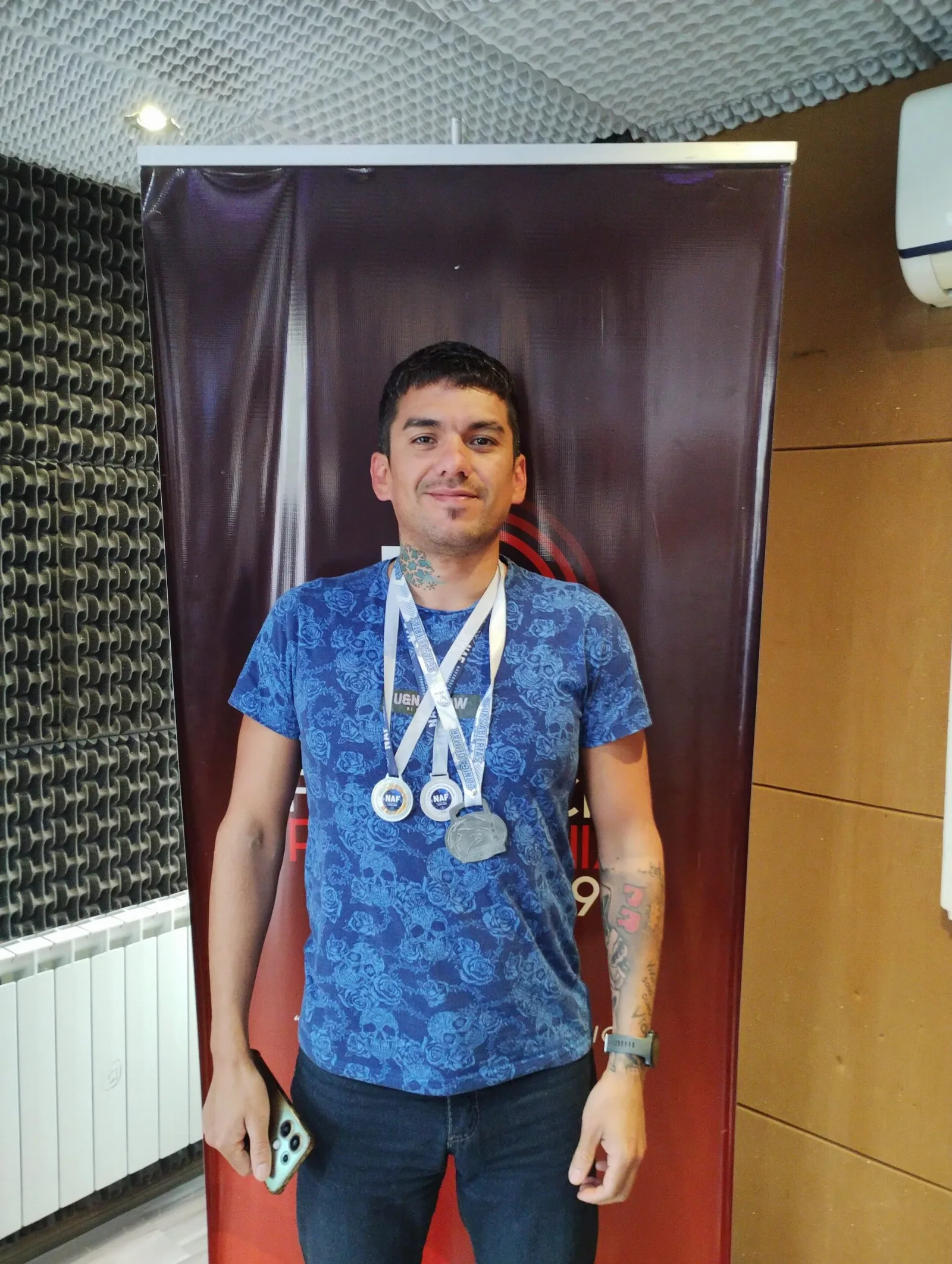 Leonardo Celoné logró tres podios en la última fecha del circuito NAF en Claromecó