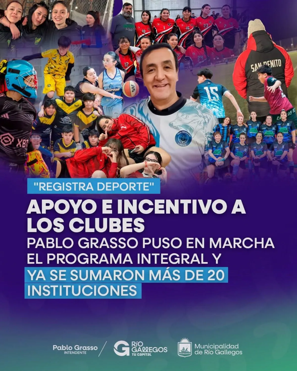 Río Gallegos avanza con “Registra Deporte” y ya sumó a más de 20 clubes