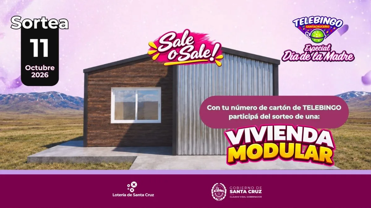 Telebingo Especial en Gobernador Gregores sorteará una vivienda modular por segunda vez